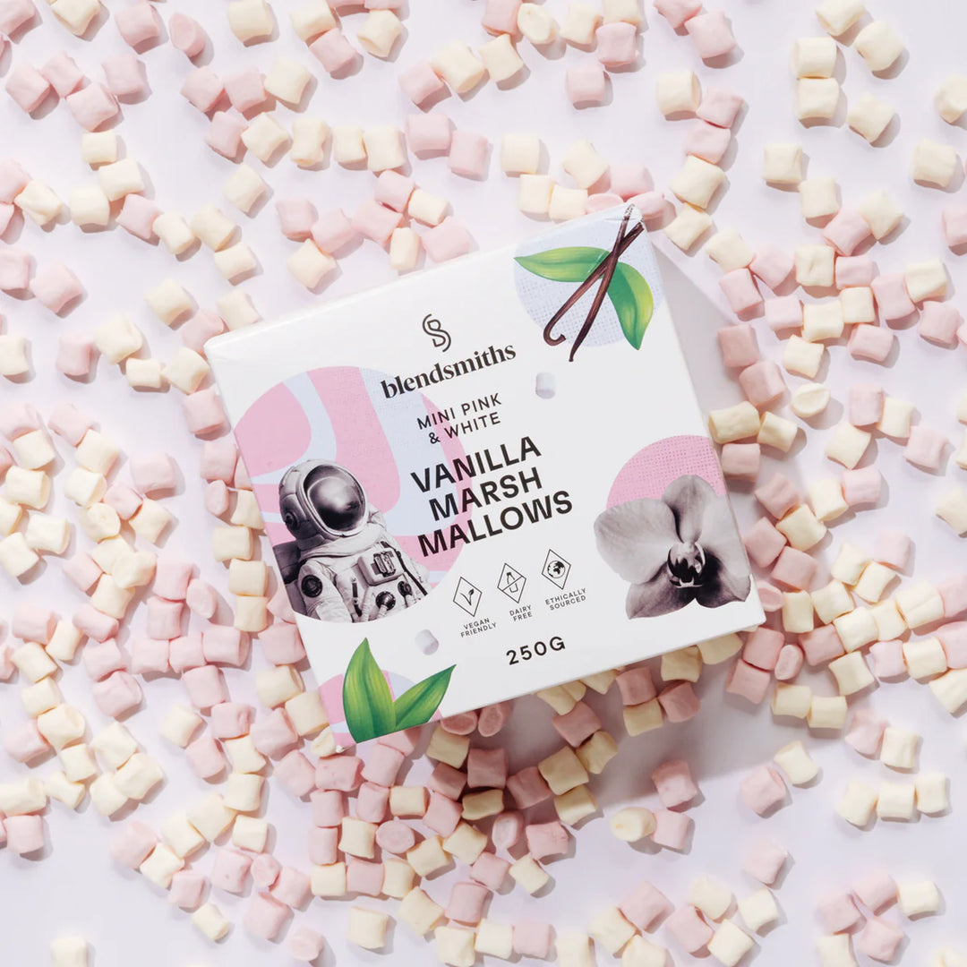 VEGAN Vanilla Marshmallow Box - Blendsmiths - 500g Box