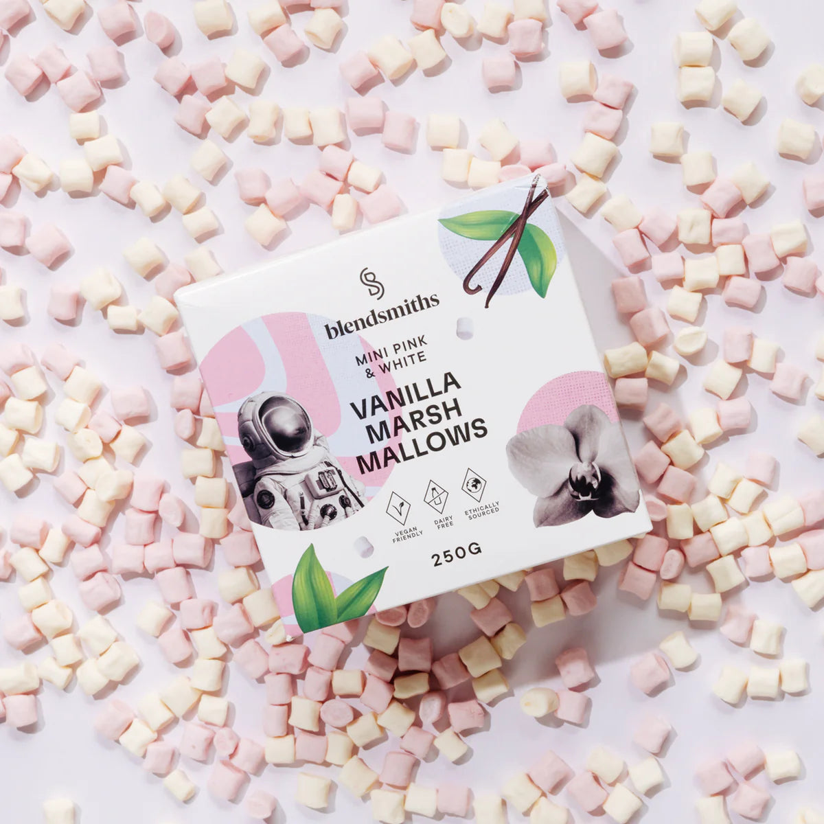 VEGAN Vanilla Marshmallow Box - Blendsmiths - 500g Box