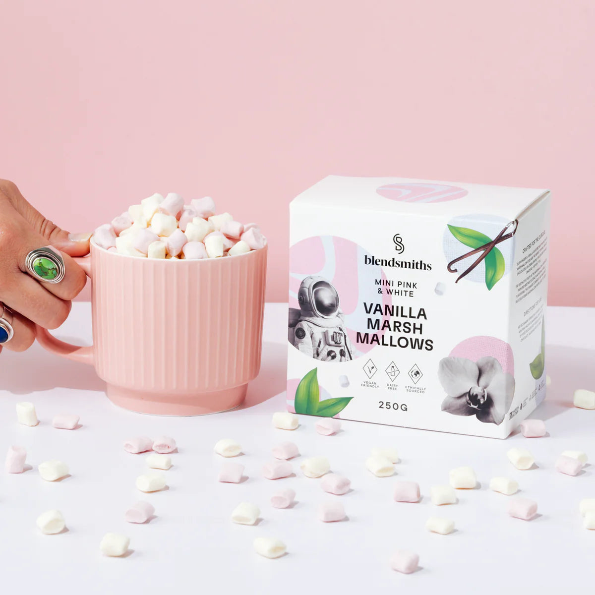 VEGAN Vanilla Marshmallow Box - Blendsmiths - 500g Box