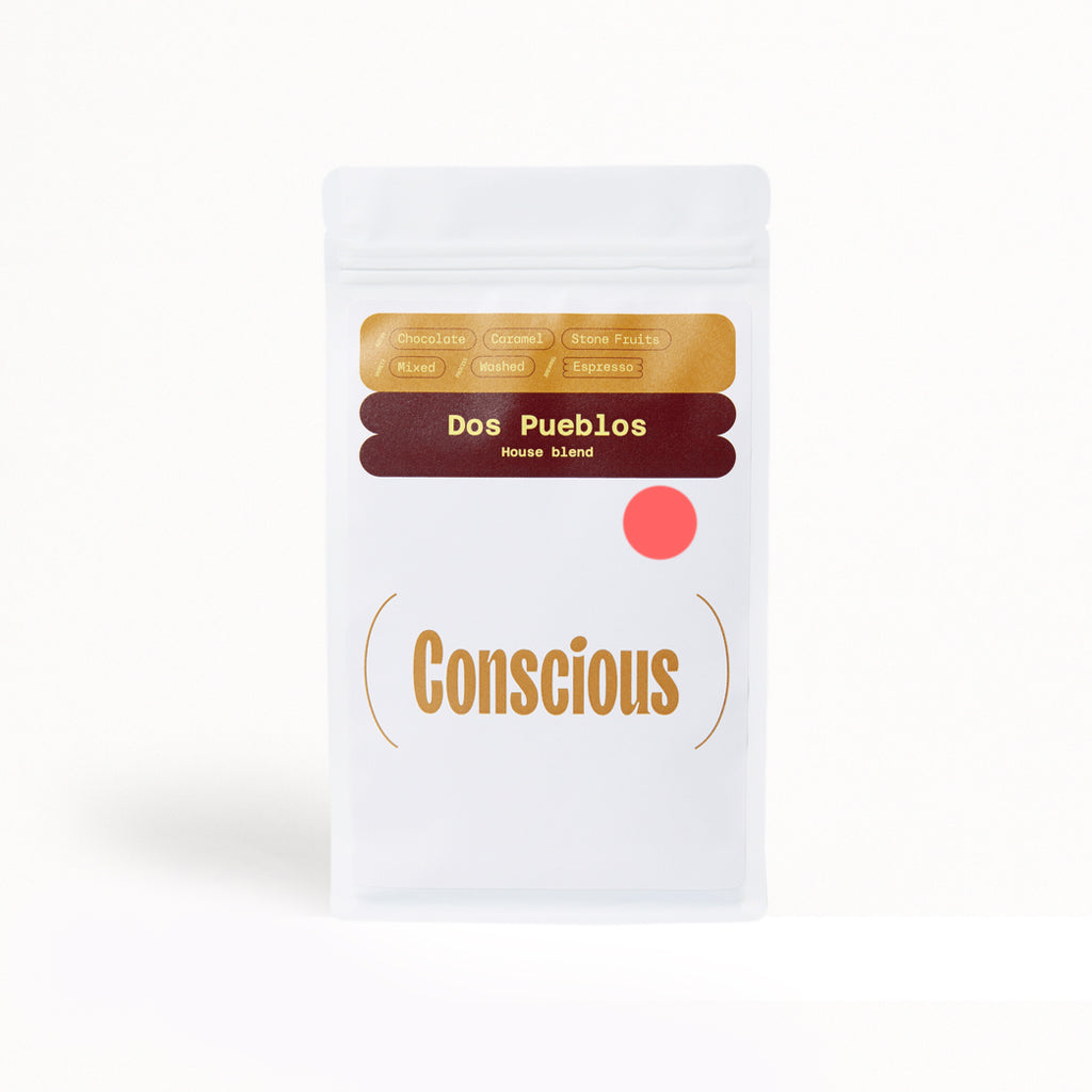 Dos Pueblos espresso blend coffee - Brazil and Ethiopia - Conscious with coffee