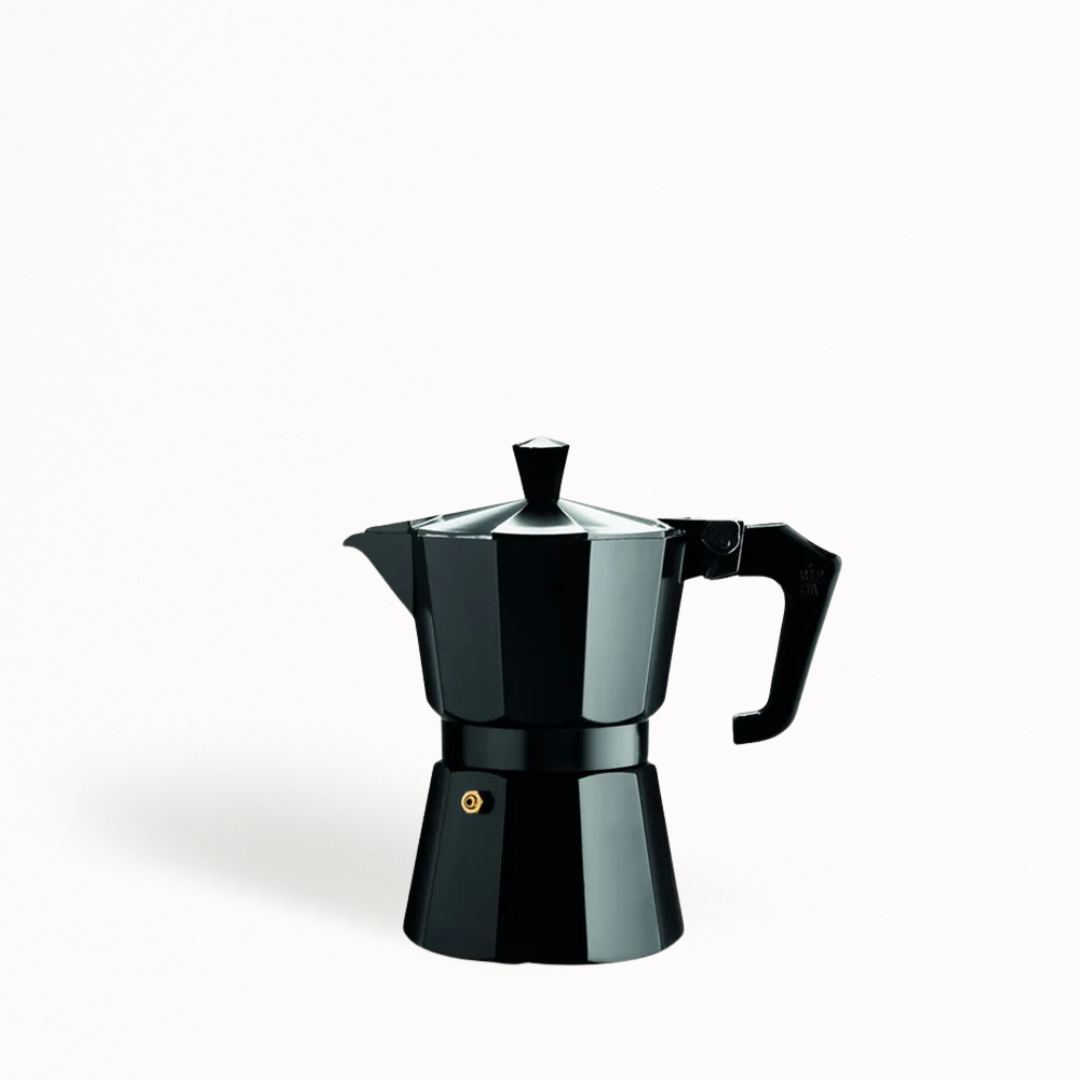 Moka Pot 3 Cup - Pezzetti - Black