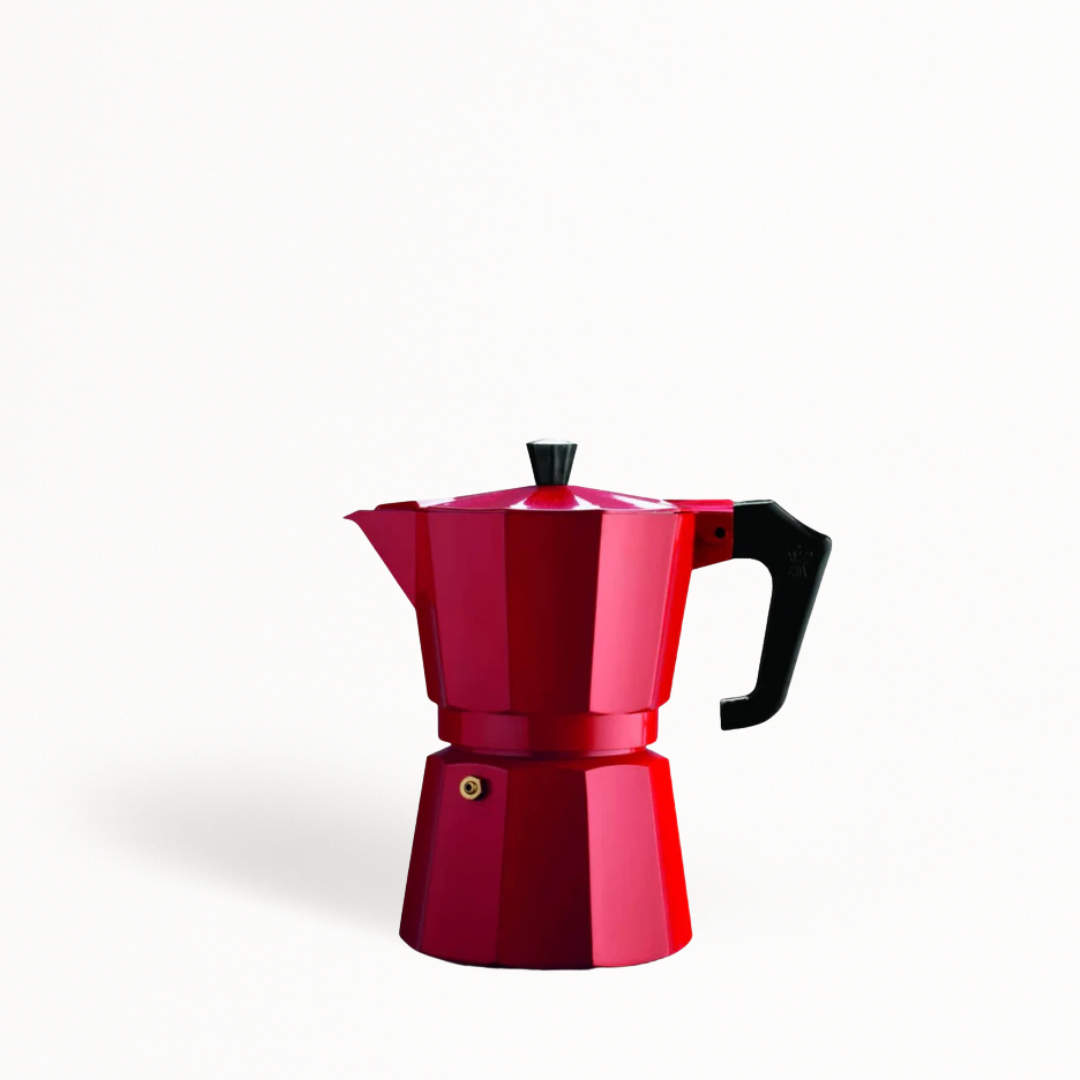 Moka Pot 3 Cup - Pezzetti - Red